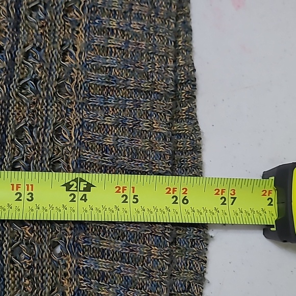 Sarah Spencer Green, Blue & Mustard Gold Knit Sweater size 2X - Picture 7 of 7